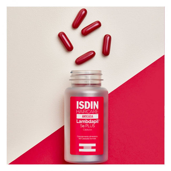Isdin Haircare Lambdapil 5 Alfa-Plus Cápsulas Antiqueda 60un. - Imagem 2