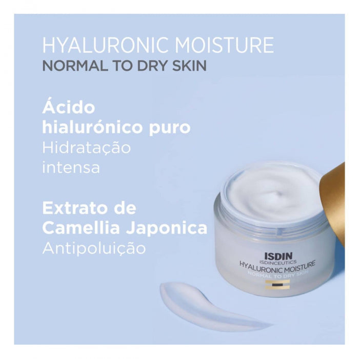 ISDIN Isdinceutics Hyaluronic Moisture Creme Hidratante Recarga 50g - Imagem 3