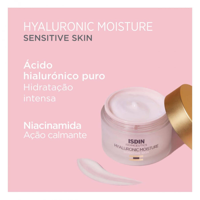 ISDIN Isdinceutics Hyaluronic Moisture Creme Sensitive 50g - Imagem 3