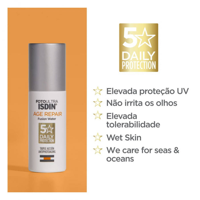 Isdin FotoUltra Age Repair Fusion Water Fluido FPS 50 50ml - Imagem 4
